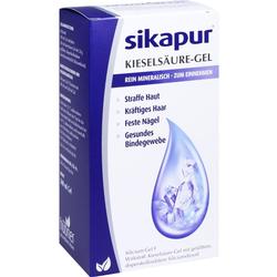 Eine Packung Kieselsäure-Gel für Haut, Haare, Nägel und Bindegewebe.